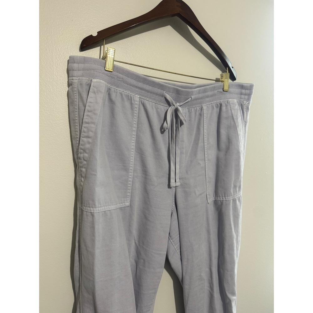 Gap Womens XL Tall Jogger Pants Light Purple Lavender Drawstring Patch Pocket - Picture 3 of 9